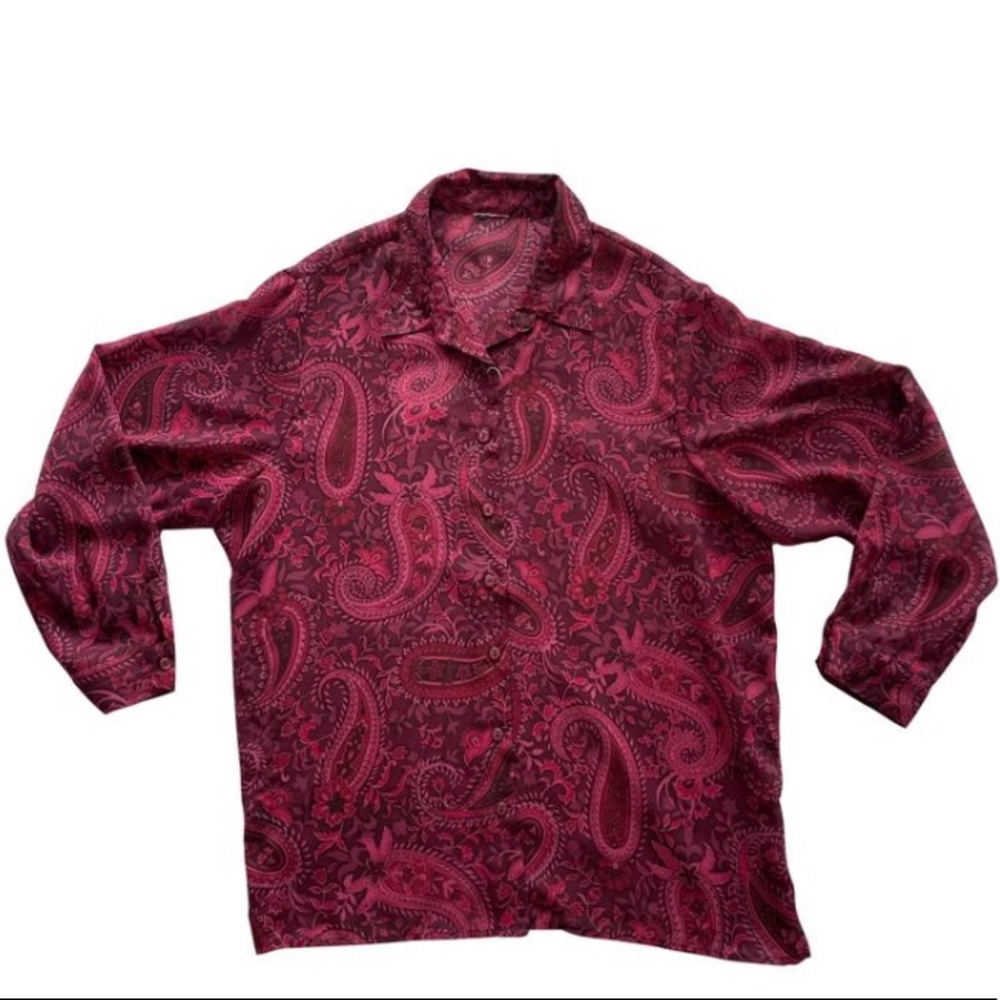 Silk Vintage Button Down